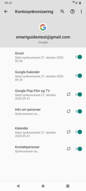 Dine kontakter fra Google vil nu blive synkroniseret til din telefon