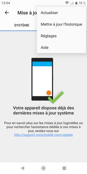 Sélectionnez Actualiser