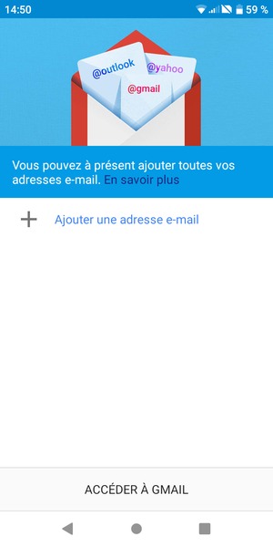 Sélectionnez Ajouter une adresse e-mail