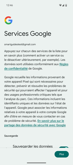 Sélectionnez Plus