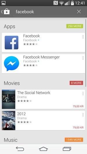 Select the app