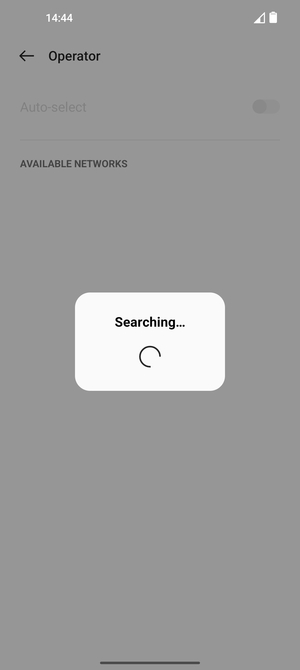Wait for the search to finish