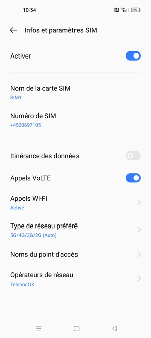 Sélectionnez Nom du point d'accès