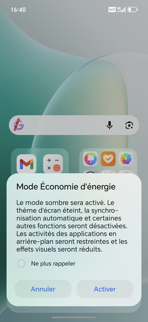 Sélectionnez Activer