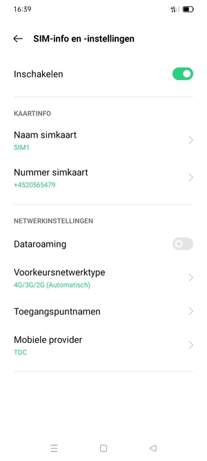 Selecteer Toegangspuntnamen