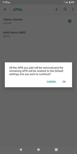 Select OK