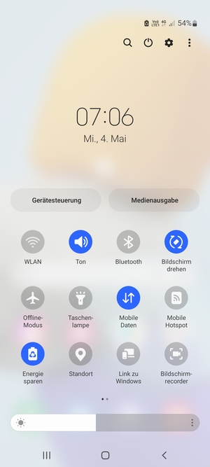 Schalten Sie Energiesparen ein