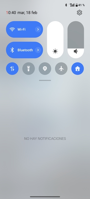 Deslice hacia abajo el menú superior de nuevo