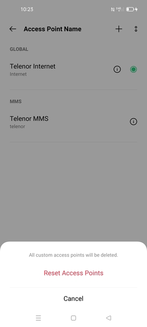 Select Reset Access Points