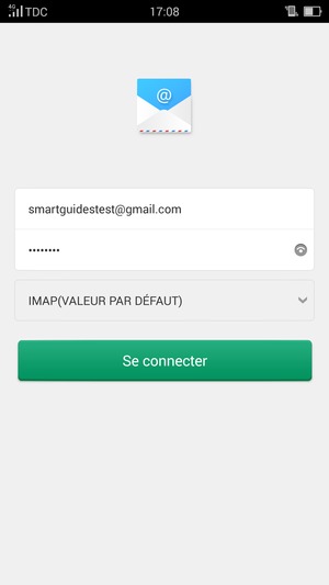 Saisissez votre adresse Gmail ou Hotmail et votre mot de passe. Appuyez sur Se connecter