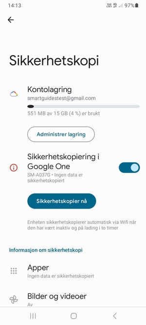 Velg Kontolagring
