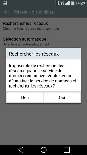 Sélectionnez Oui