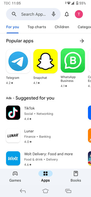 Select the Search bar
