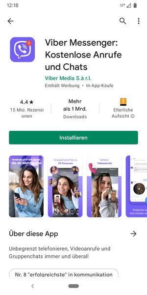 Wählen Sie Installieren