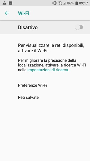 Attiva Wi-Fi