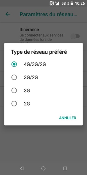 Sélectionnez votre option préférée