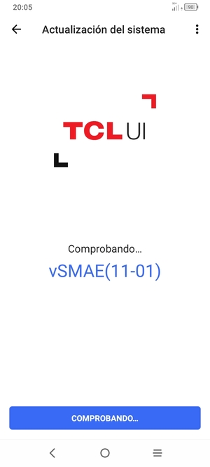 Espere a que la búsqueda termine