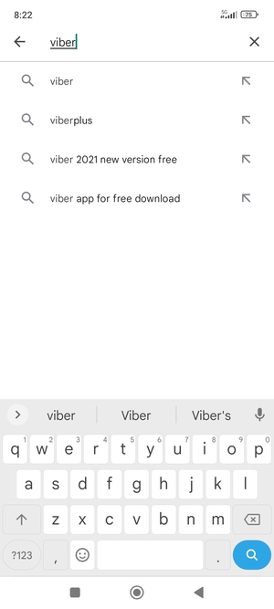 Enter the app name and select Search