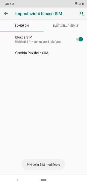 Il tuo PIN della SIM è stato modificato