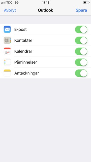 Välj Spara