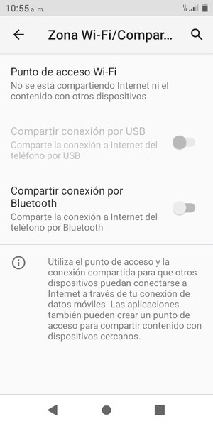 Seleccione Punto de acceso Wi-Fi