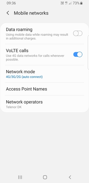 Select Access Point Names