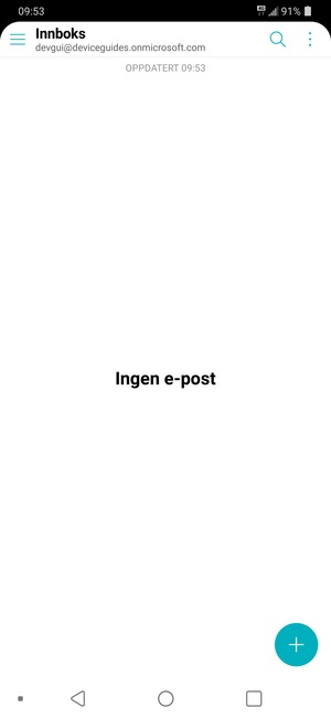Kontoen er klar til bruk