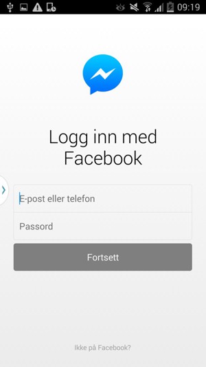 Applikasjonen er klar til bruk