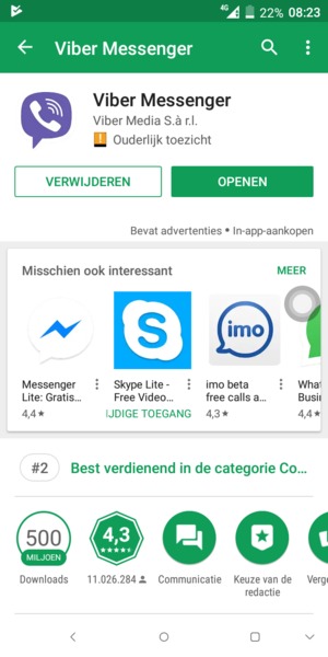 Selecteer OPENEN