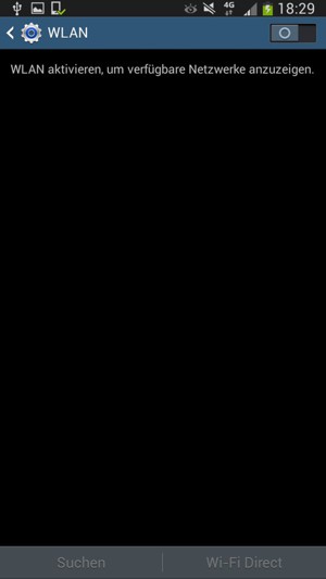 Schalten Sie WLAN ein