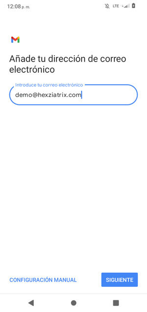 Introduzca su Dirección de correo electrónico y seleccione SIGUIENTE