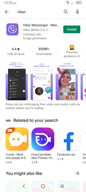 Select the app