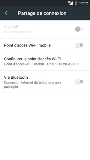 Sélectionnez Configurer le point d'accès Wi-Fi 