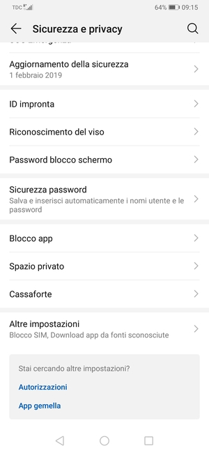 Scorri e seleziona Altre impostazioni