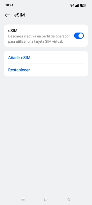 Seleccione Añadir eSIM