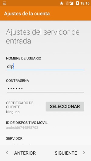 Introduzca Nombre de usuario