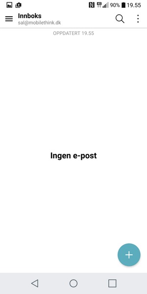 Gmail er klar til bruk