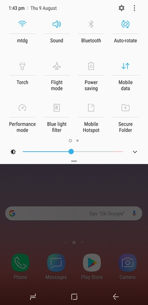 Select Sound to change to vibration mode