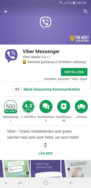 Välj INSTALLERA