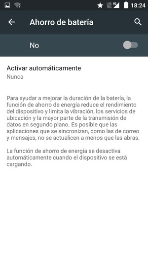 Active Ahorro de batería