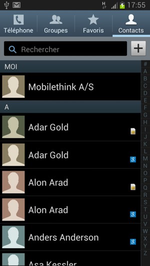 Vos contacts seront enregistrés sur votre compte Google et enregistrés dans votre téléphone la prochaine fois que Google sera synchronisé.