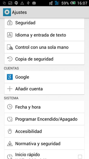 Seleccione Google