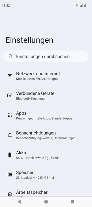 Wählen Sie Netzwerk und Internet