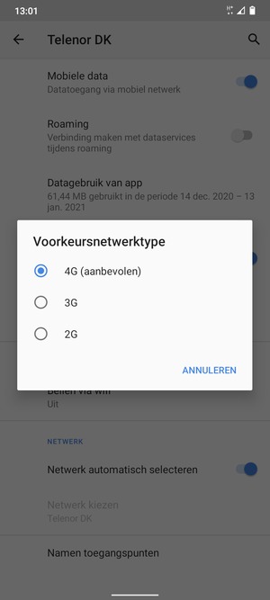 Selecteer uw voorkeursoptie