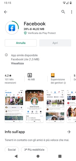 Attendi il completamento del processo di installazione