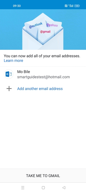 Select TAKE ME TO GMAIL