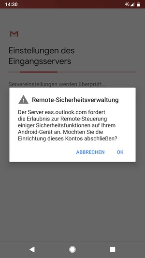 Wählen Sie OK