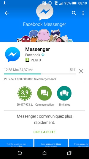 Veuillez attendre la fin de la procédure d'installation