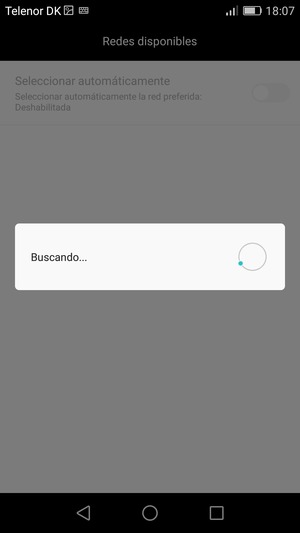 Espere a que la búsqueda termine