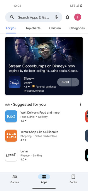 Select the Search bar